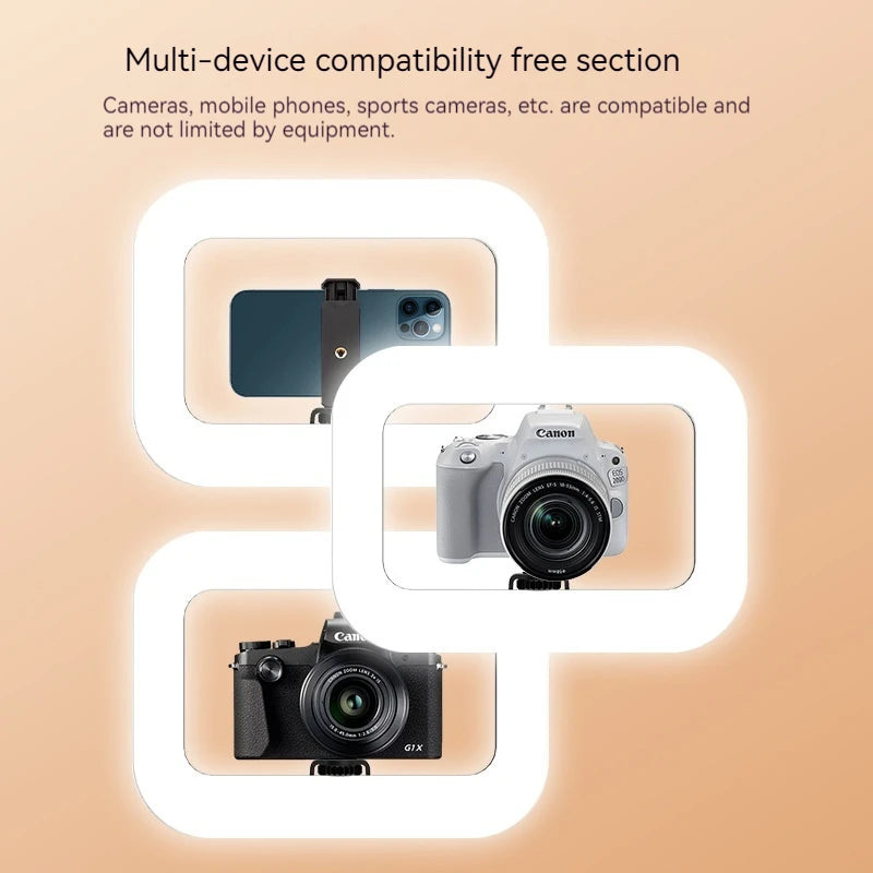 Portable LED Ring Light for Phone Photography